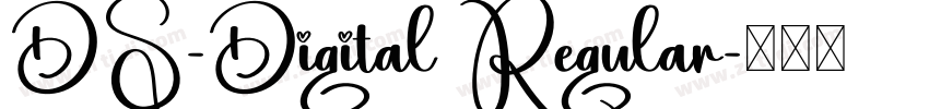 DS-Digital Regular字体转换